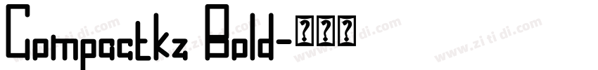 Compactkz Bold字体转换